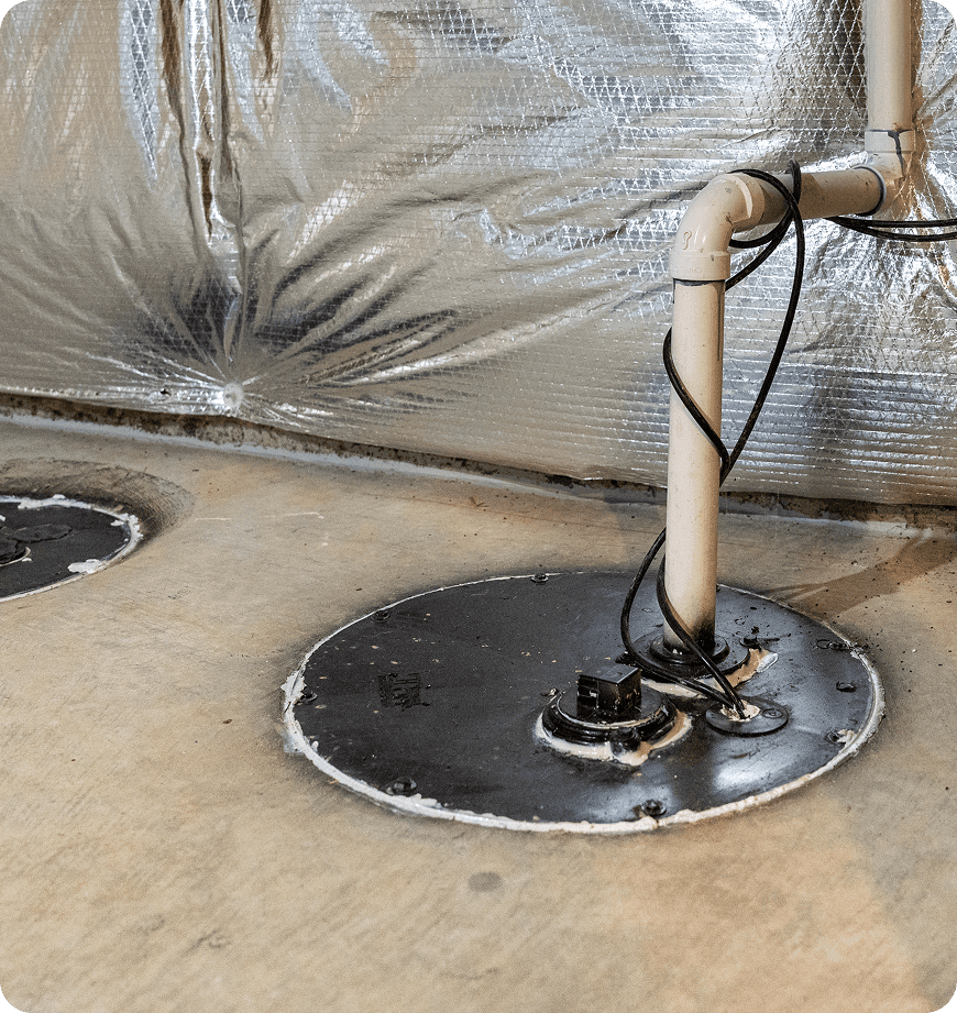 Our sump pump installation for a Eugene, OR home.