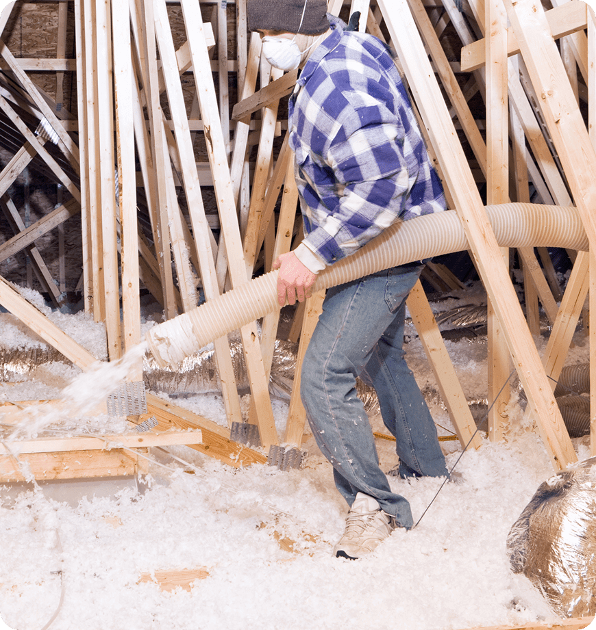 An expert contractor performing insulation installation in Salem, OR.
