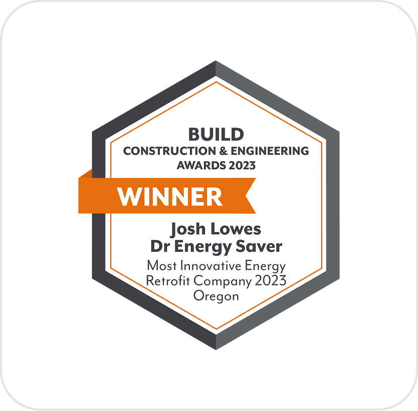 Award badge for innovative energy retrofit company.