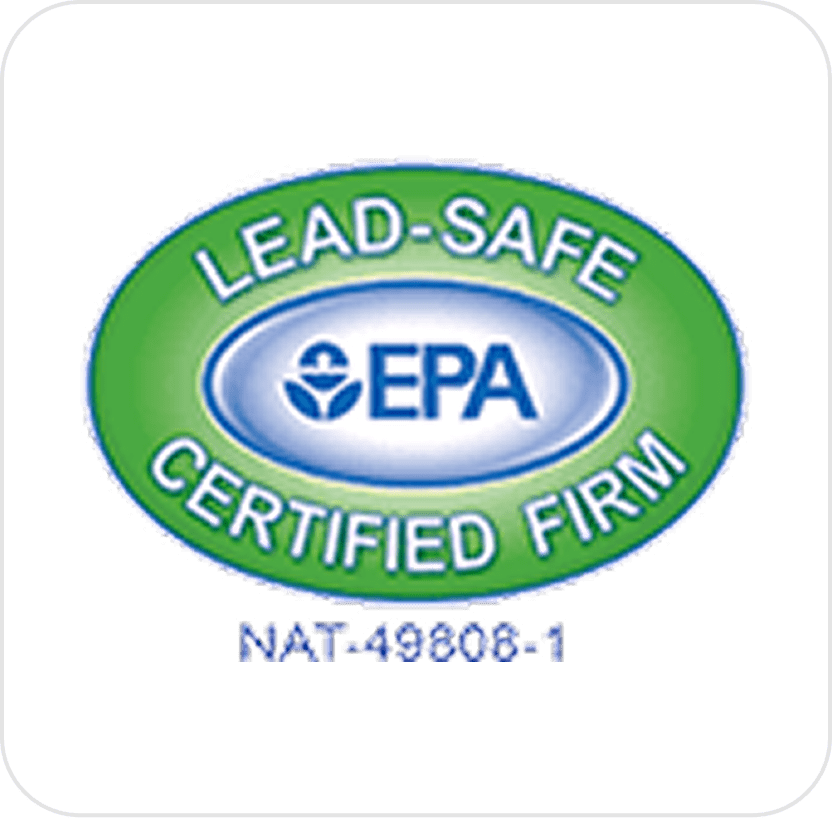EPA lead-safe certified firm logo.