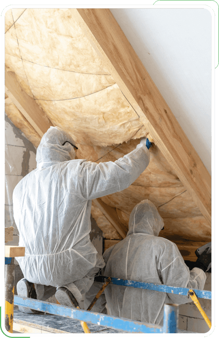 Crawl space insulation being applied to keep Tualatin, OR, homes warm.