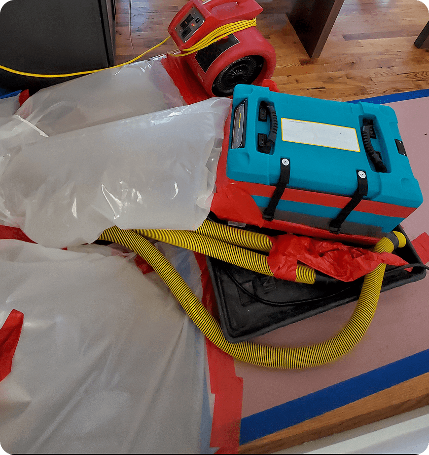 Equipment we use for our crawl space dehumidification in Eugene, OR.
