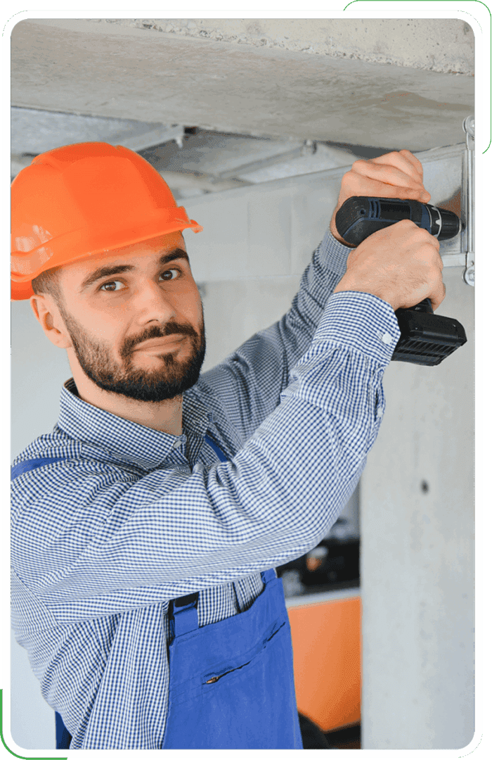 Expert technician installing indoor air quality solutions in Eugene, OR.