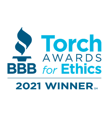 BBB Torch Awards for Ethics 2021 Winner.