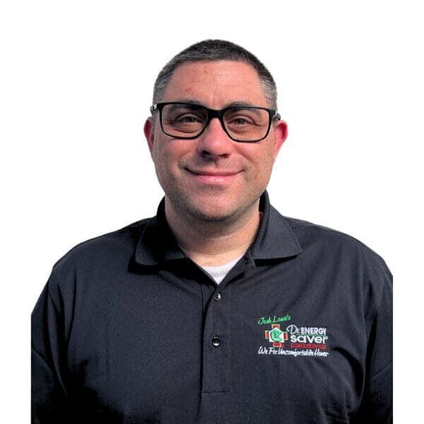 Man wearing glasses and a black shirt.