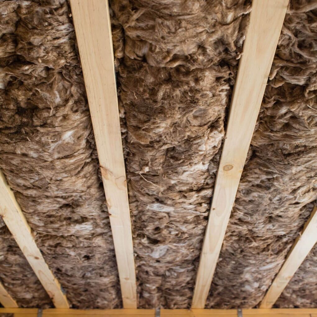 Our batt insulation installation work for a client in Eugene, OR.